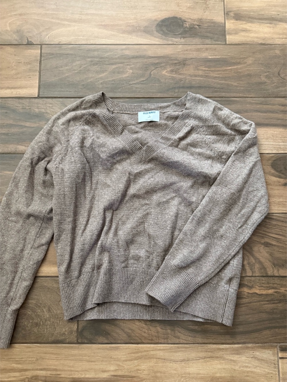 Old Navy SoSoft V-Neck Sweater Brown Medium